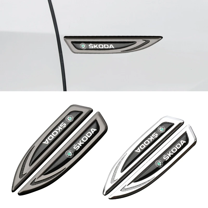 

Car Fender Stickers for Octavia 2 A7 Tour RS Rapid Kodiaq Felicia Superb Kamiq Auto Body Decals Emblem Styling Decoration