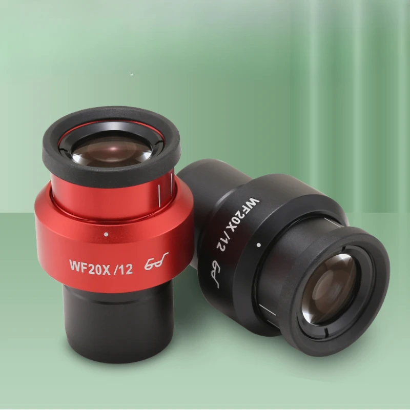 Окуляр WF20X с высокой точкой регулируемый плоский полевой окуляр стереомикроскоп