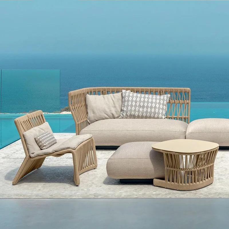 

Outdoor furniture sofa courtyard open-air high-end hotel model room villa