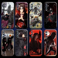 bandai naruto sasuke plate for xiaomi redmi 7 7a 8 8a 7 note 7 8 2021 pro 8t phone case back coque silicone cover black