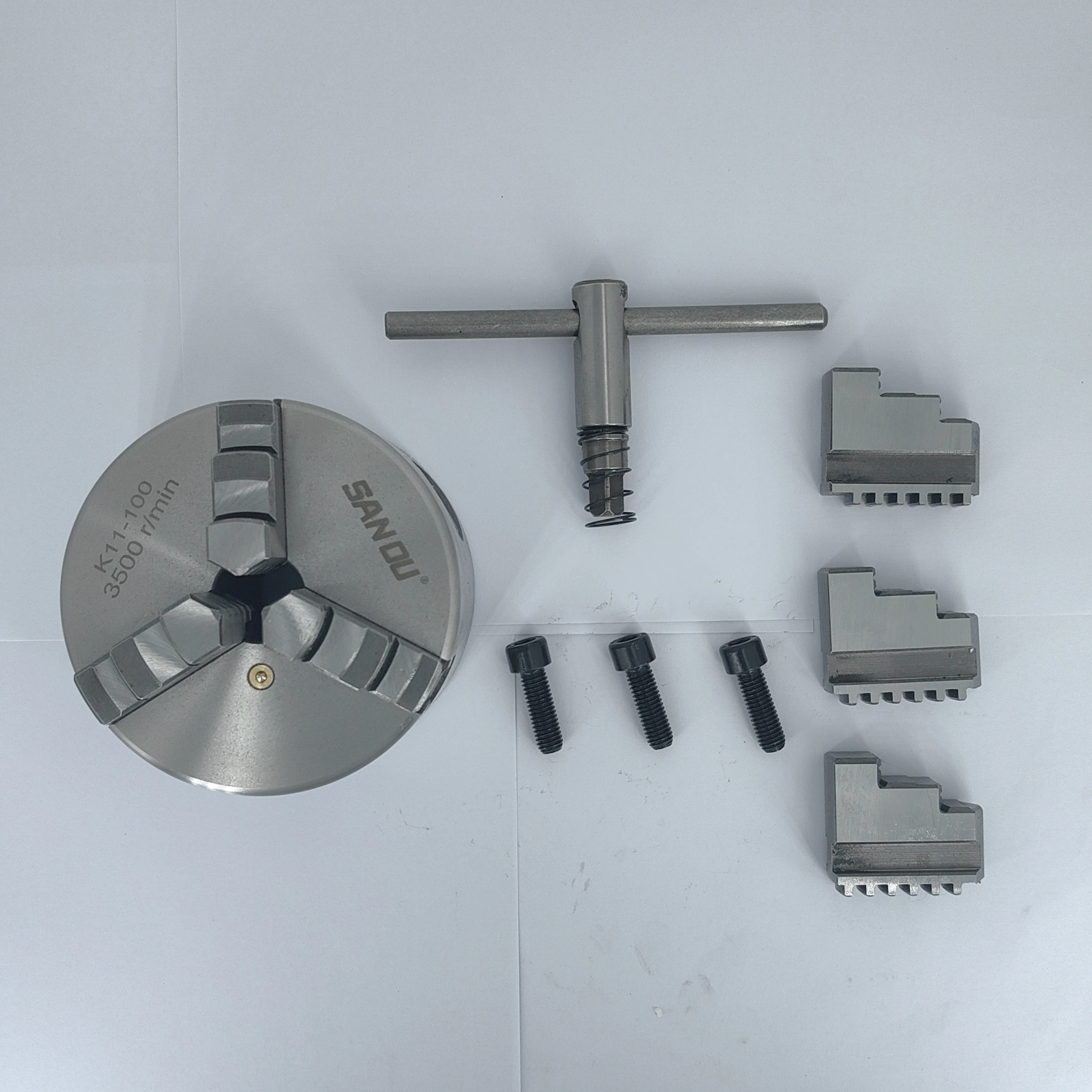 K11-100 3-кулачковый самоцентрирующийся токарный станок 100 мм (3 94 фута) ручной