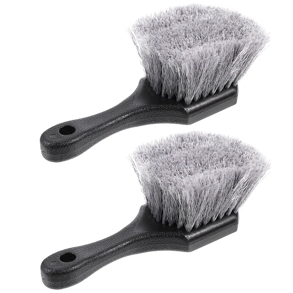 

2pcs Durable Grey Handy Washing Brush for Wagon Wheel Motorcycle Wheel Car Wheel