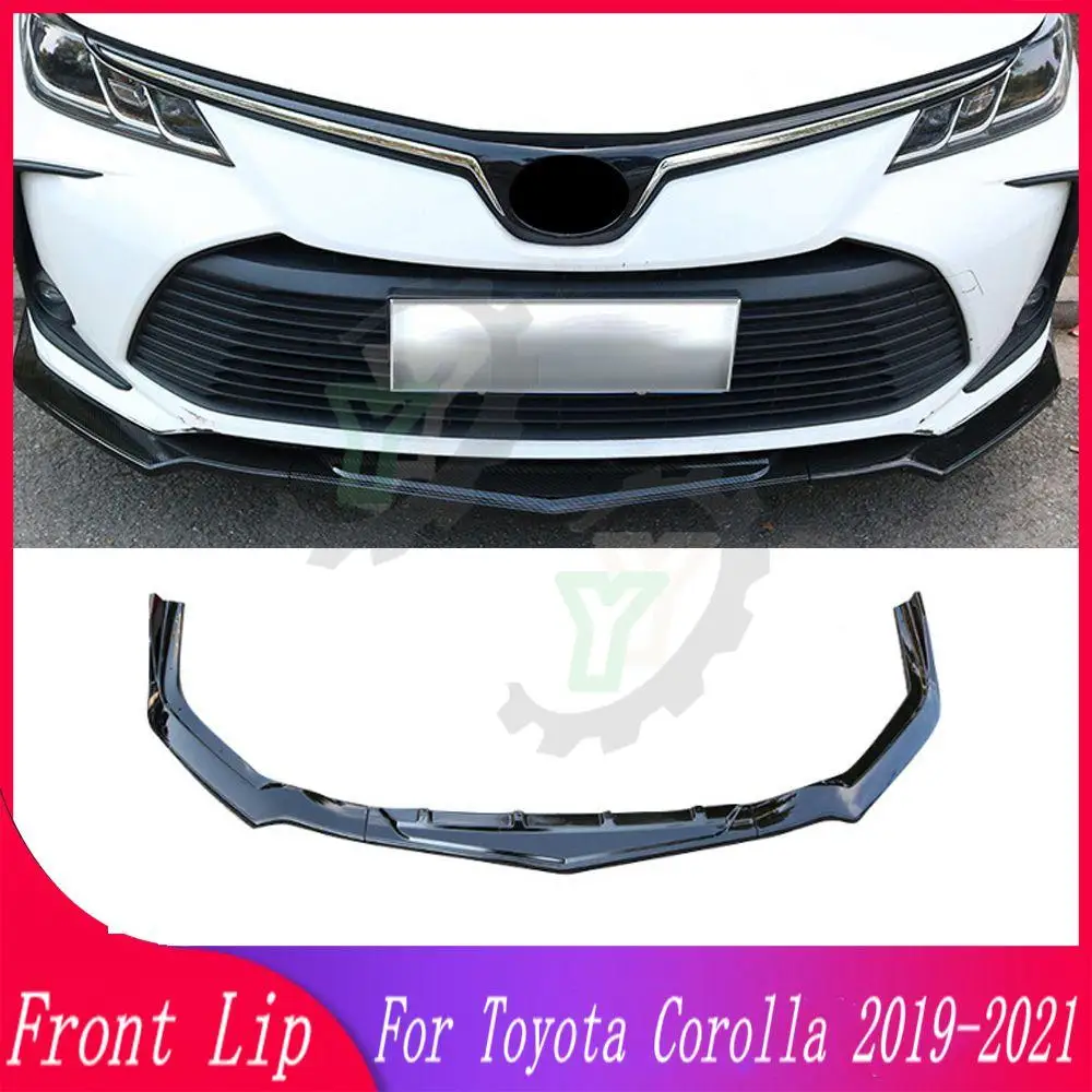 Для Toyota Corolla 2019 2020 2021 автомобильные аксессуары передний бампер спойлер сплиттер