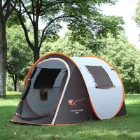 camp tent camping hiking tent awning double layer waterproof automatic picnic beach tent anti uv shelter for fish hike cycling