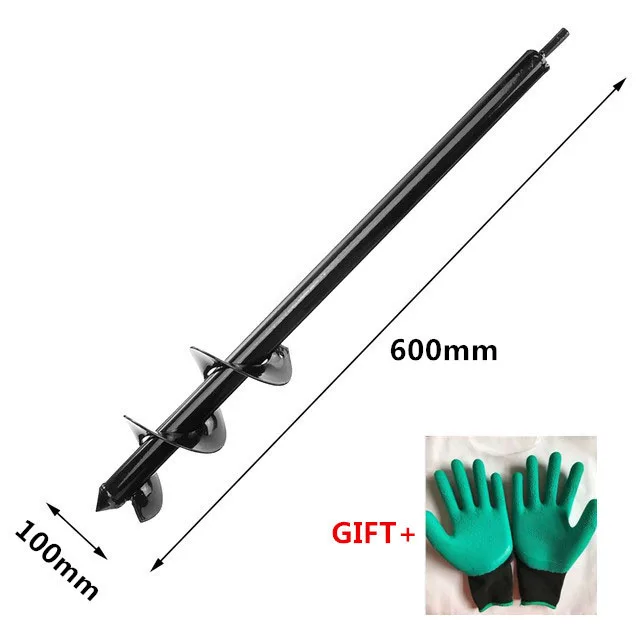 

New Garden Auger Spiral Earth Drill Bit Flower Planter HEX Shaft Planting Hole Digger Tool