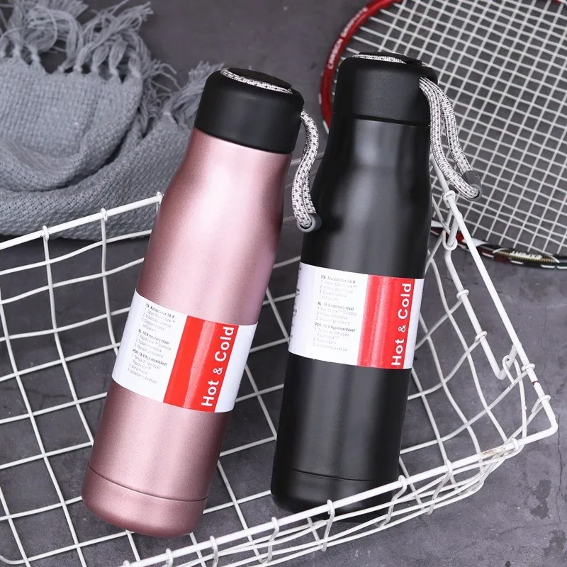 Вместительная бутылка для воды из нержавеющей стали вакуумные фляжки термосы