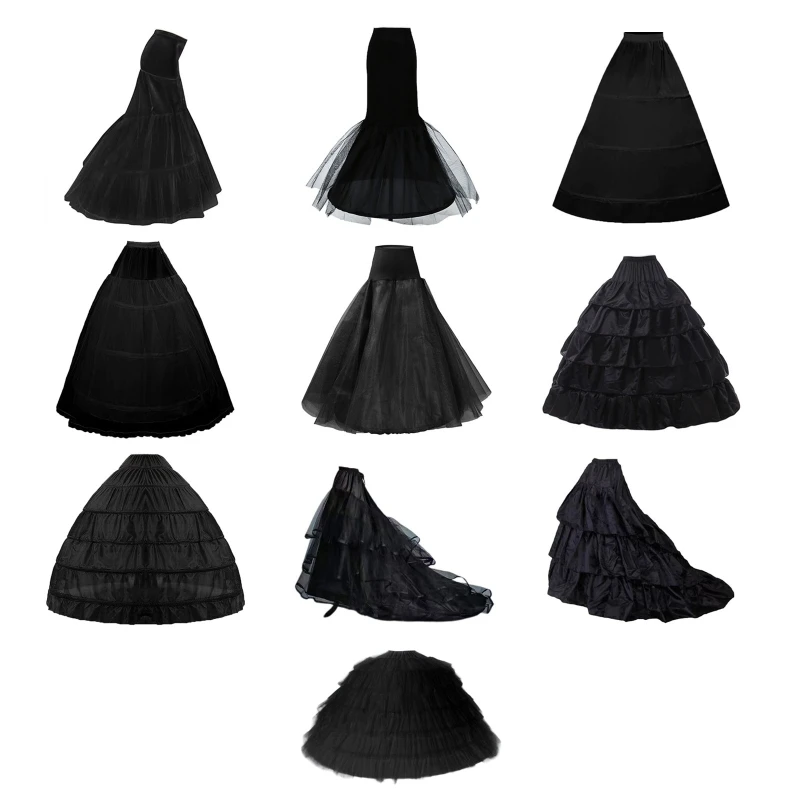 

Crinoline Petticoat Full Length Women Underskirt Slips Petticoat Wedding