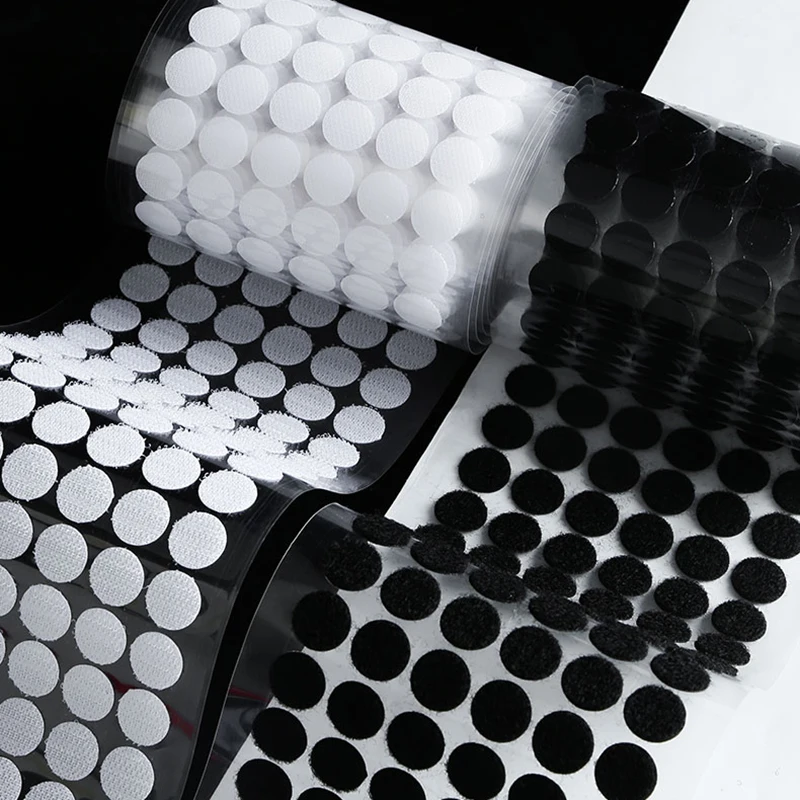 Самоклеящиеся Застежки-липучки, 10/15/20/25/30 мм, 100 пар Самоклеящиеся Застежки-липучки, 10/15/20/25/30 мм, 100 пар