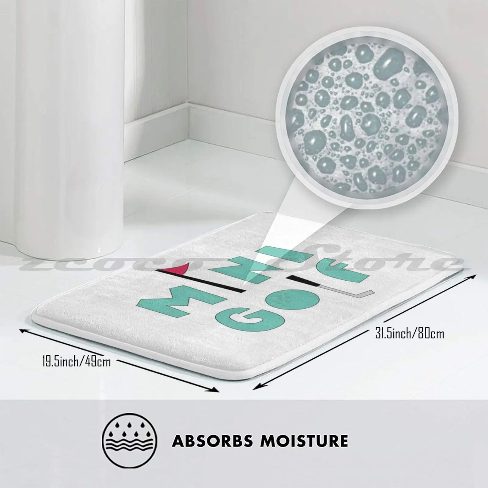 Мини ковер в стиле гольф влагопоглощающий нескользящий дверной коврик для