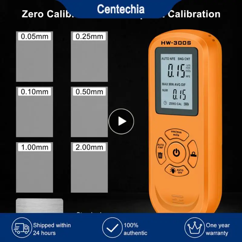 

HW-300S Automobile Thickness Gauge Car Paint Tester Thickness Coating Meter Manual Ultra-precise 0.1Micro Fe/nFe Paint Tool