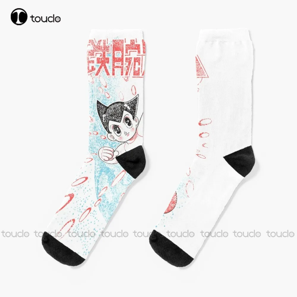 

Robot Kid Essential Osamu Tezuka Anime Socks Womens Winter Socks 360° Digital Print New Popular Comfortable Best Girls Sports