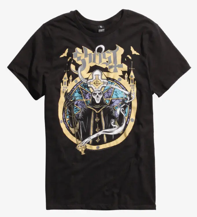 Футболка с металлическим ремешком Ghost B C Papa emerтус сатана спас нашей Новинка