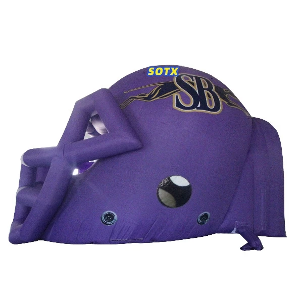 

Custom Large Racing Football Mascot Helmet Entrance Tunnels Tent Inflatable Sports Tunnel