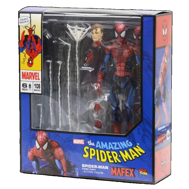 Игрушка Medicom Toy MAFEX №108 Человек-паук Питер Паркер, версия Comic Paint Фигурки Человека-паука, аниме-модель 112, оригинальная упаковка (art.: 3920dbbbbf87c) - 3920dbbbbf87c