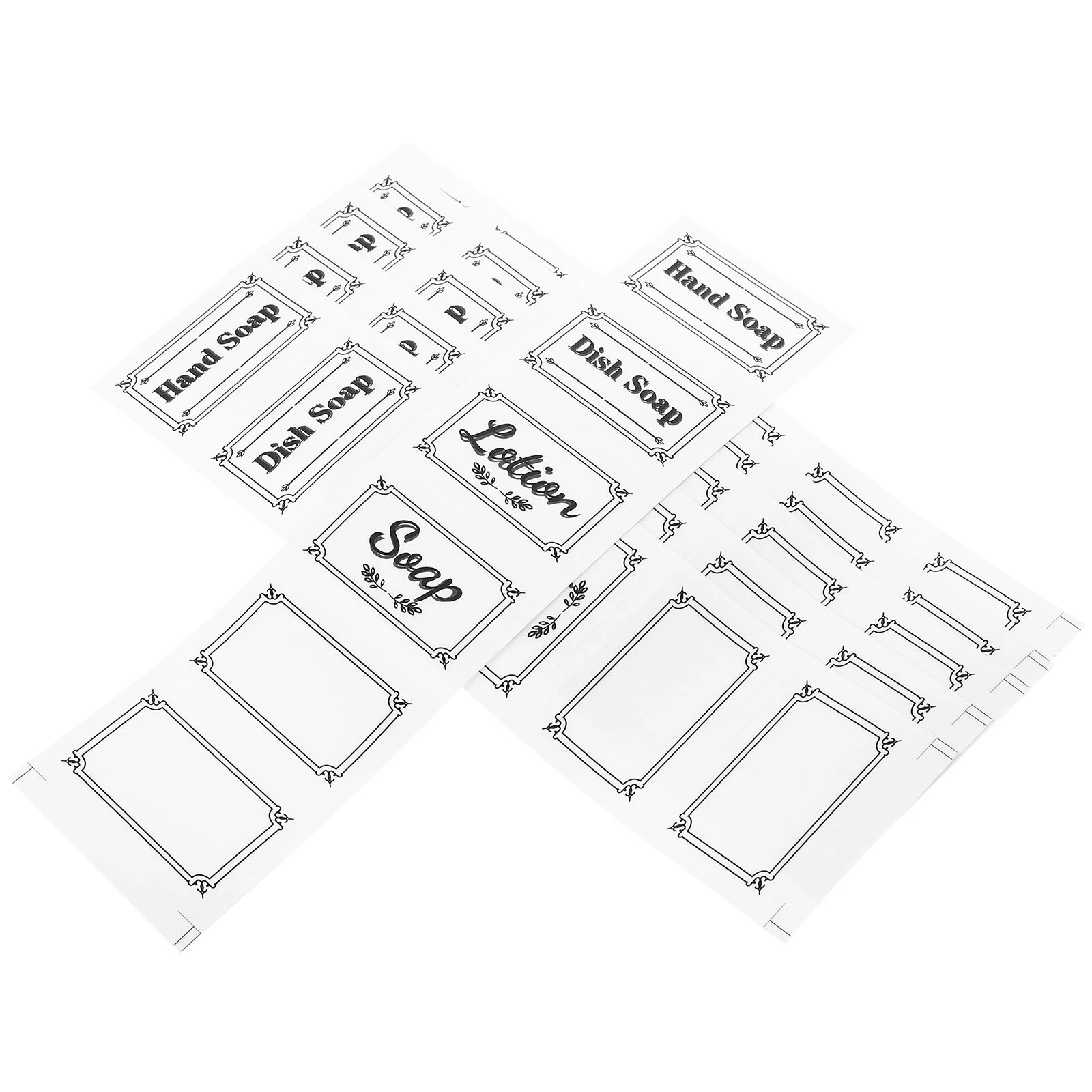 6 шт. бутылки этикетки для шампуня наклейки мыла рук контейнер водонепроницаемые