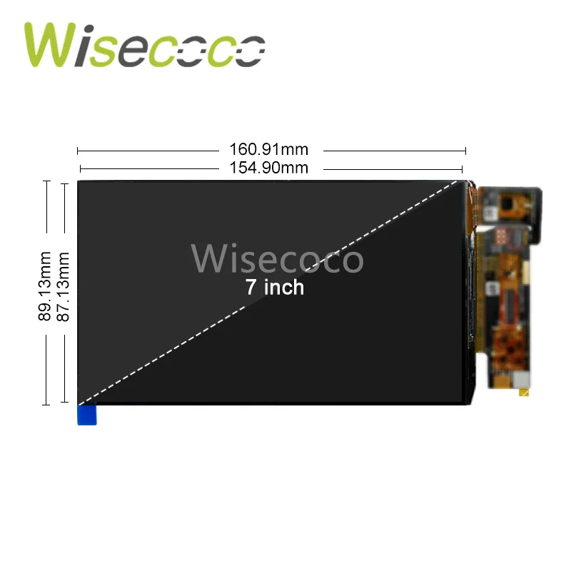 Фото Комплект сенсорного AMOLED-экрана Wisecoco 7 дюймов, 1920x1080, 850 нит, читаемый при солнечном свете, DIY-дисплей для Raspberry Pi, PS4, PS5, Switch, ноутбуков №2