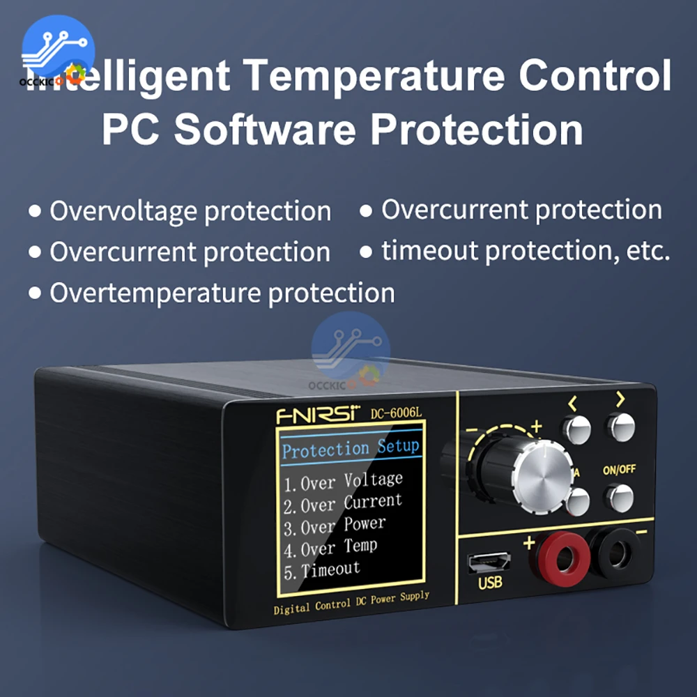 

DC6006L Digital Controlled DC-DC Adjustable Constant Current Constant Voltage Regulator Programmable Step-down Power Module 60V