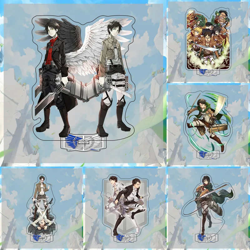 

Anime Attack on Titan Eren Acrylic Stand Figure Model Plate Toy Armin Arlert Jaeger Cartoon Characters Statues Decoration