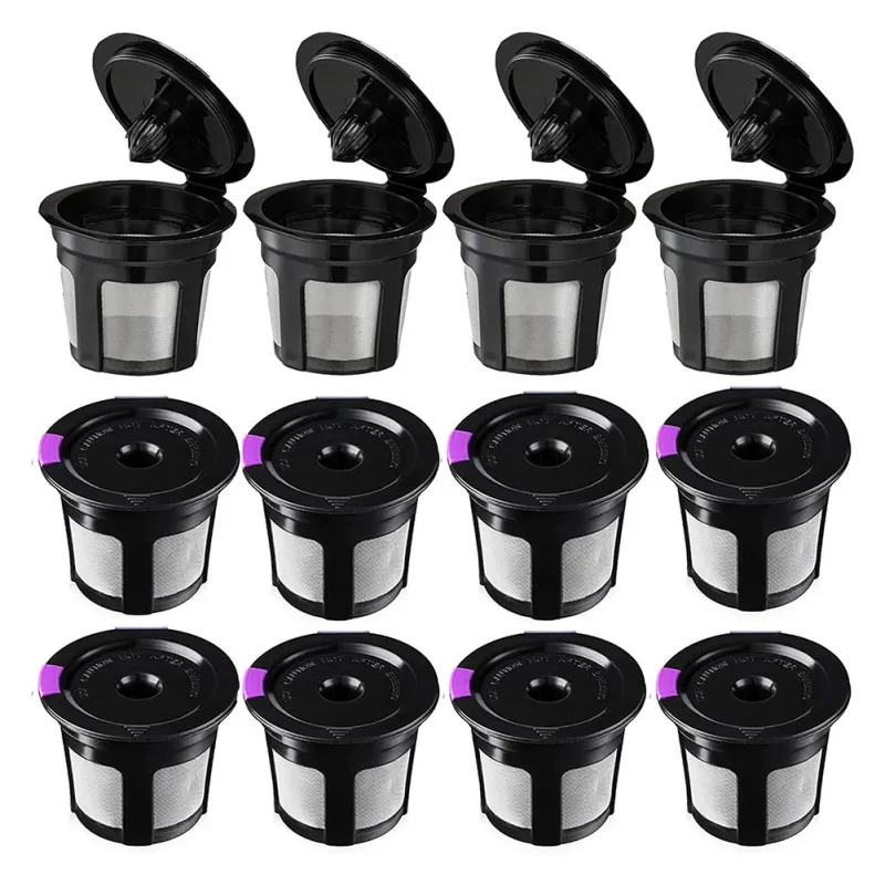 

Многоразовые кофейные капсулы icafilas для кофемашины Nespresso с сетчатыми фильтрами из нержавеющей стали, кухонные кофейные фильтры, 12 шт.