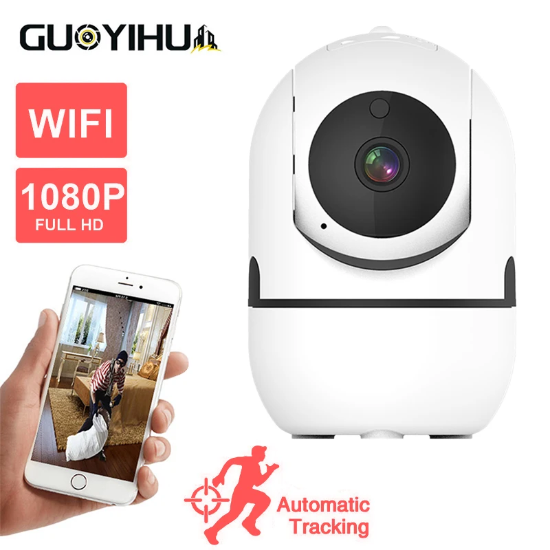 

1080P Wireless IP Camera Wifi 360 CCTV Camera Auto Tracking Mini Pet Video Surveillance Camera Wifi Baby Monitor Smart Home