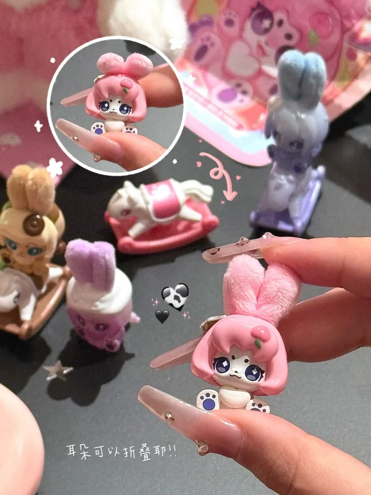 Коллекционная мини-фигурка-кролик Cup Rabbit Blind Box из серии Teeny Weeny Fruity: милая магнитная модель, украшение, таинственная коробка, декор для рабочего стола (art.: 3920da308fd28) - 3920da308fd28