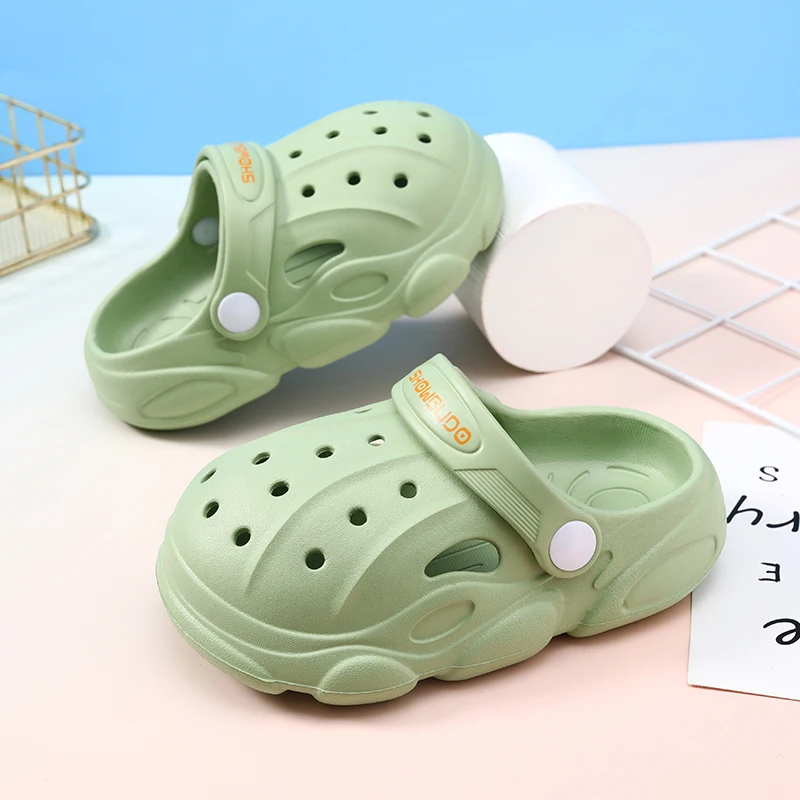 

Сандалии Детские с мультяшным динозавром, модные легкие повседневные пляжные туфли для мальчиков и девочек, Нескользящие, лето 2023