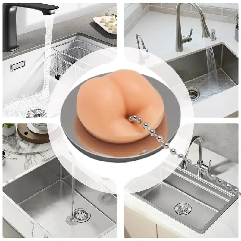 Рождественский силиконовый слив для ванной комнаты ловушка волос забавная