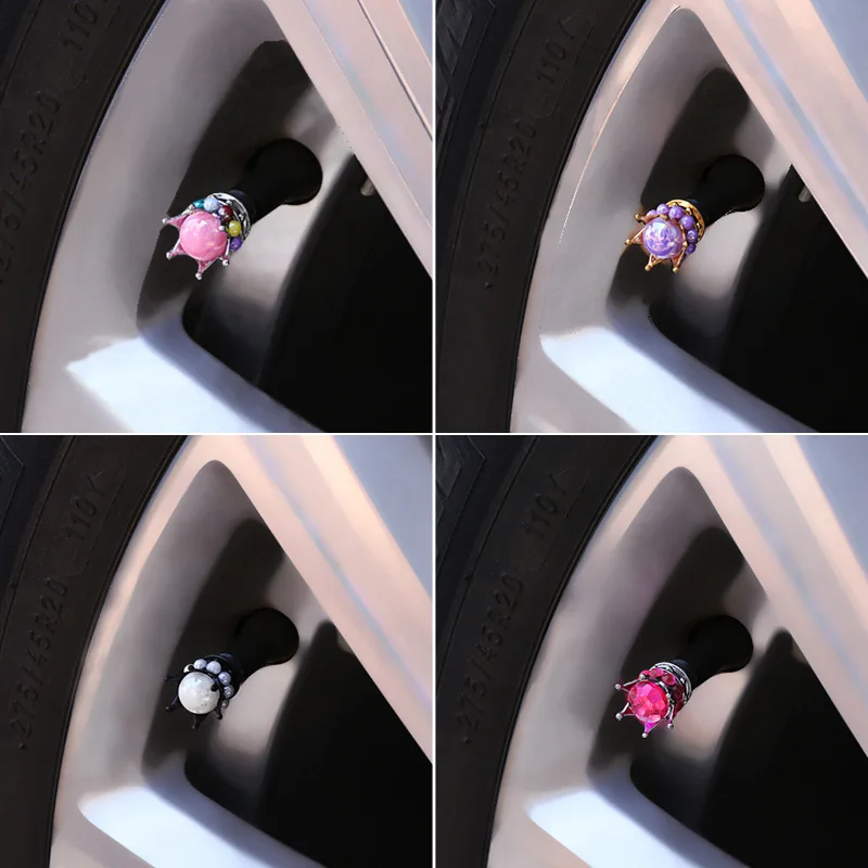 

Корона, бронзовые колпачки для воздушных клапанов автомобильной шины, алюминиевая шина среднего пальца, аксессуары для ювелирных изделий р...