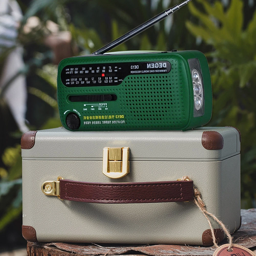 

DE13 Солнечный кривошипный радиоприемник с FM AM SW фонарик лампа для чтения динамик