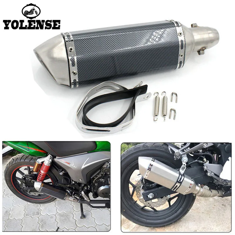 

For Ducati Monster 400 600 620 695 696 750 796 821 1100 51mm Motorcycle Accessories Moto Exhaust Pipe Muffler Bike Pot Escape