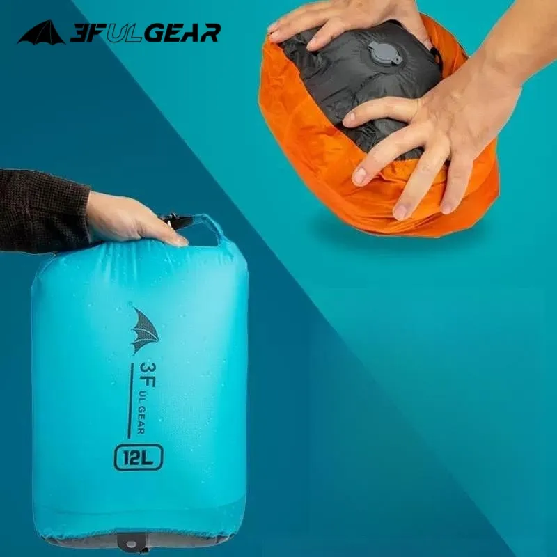 Фото Водонепроницаемая сумка 3F UL Gear для путешествий на открытом воздухе, компрессионный мешок для одежды, для походов и альпинизма №3
