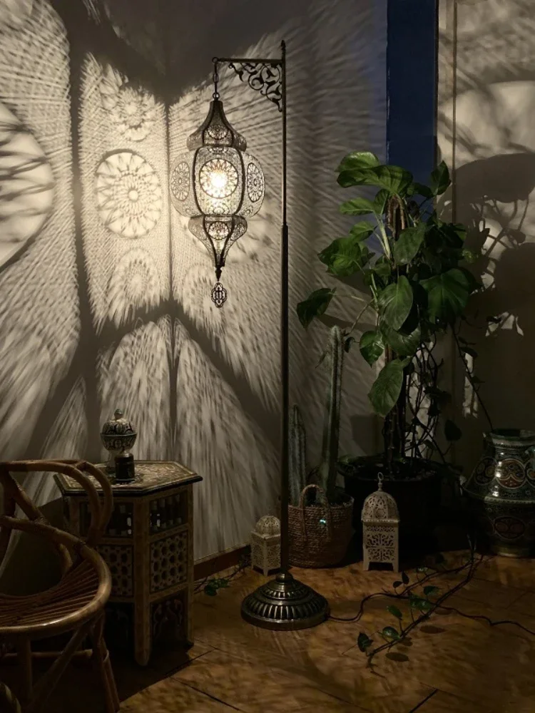 Марокканская Напольная Лампа в стиле ретро экзотическая спальня гостиная