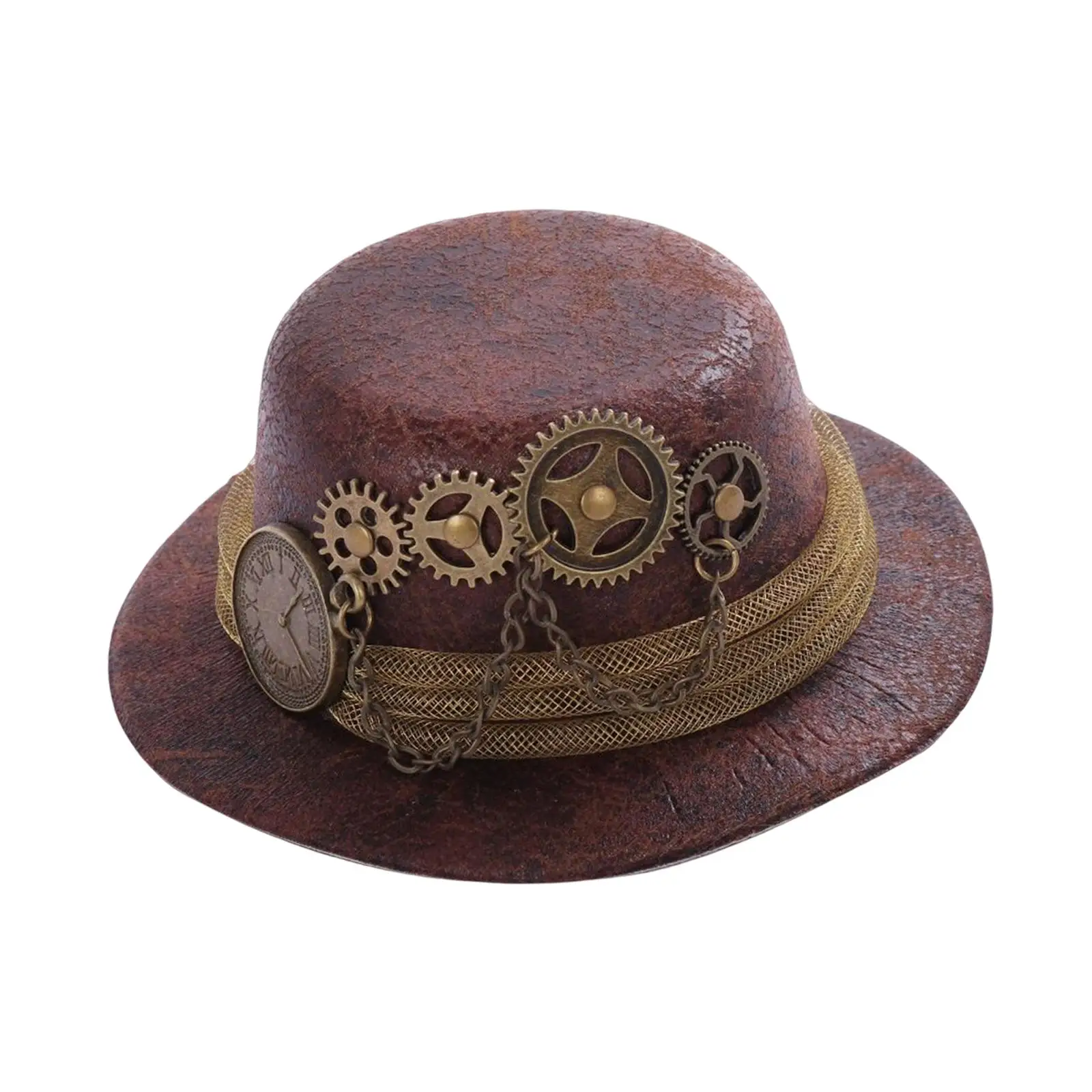 

Woman Mini Steampunk Top Hat, Dancing Cocktail Hair Clip Premium Material