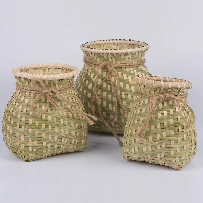 

CAMIGEL Bamboo Woven Children's Small Backpack Baskets for Storage