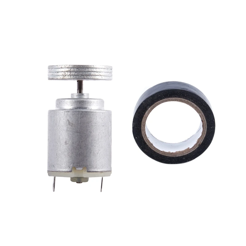 

19Mmx10m Duck Duct Waterproof Tape, Black & DC 1.5-6V 18700RPM 20Mm Diameter Massager Vibration Micro-Motor R140