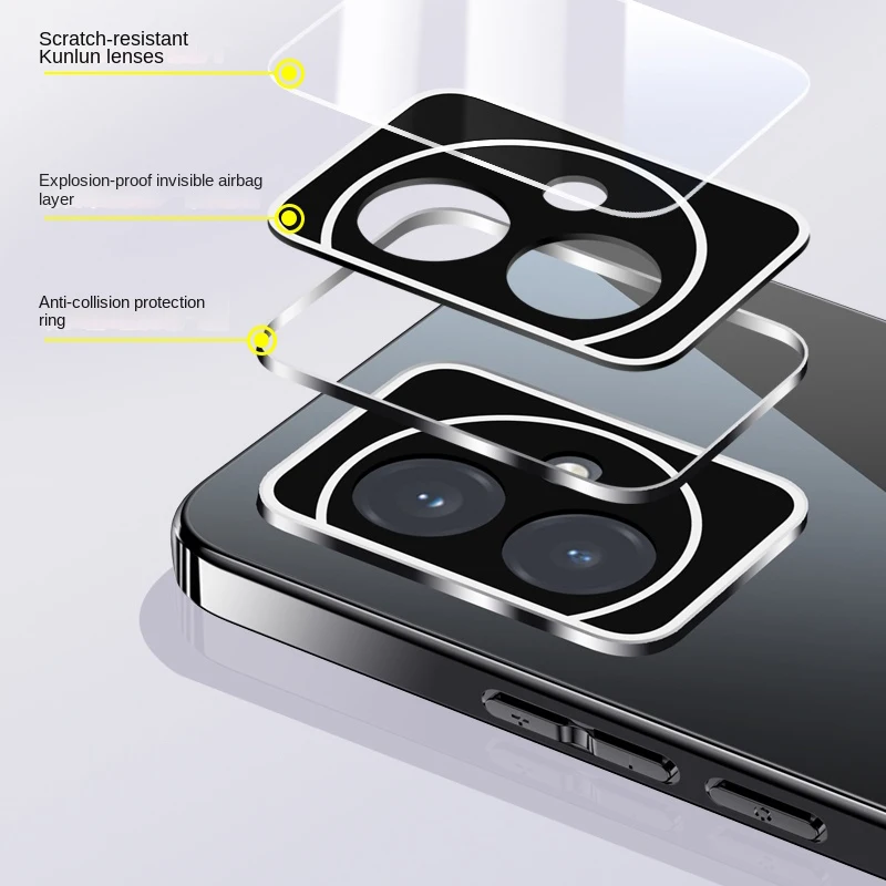 Для Honor 100 Pro моющийся ледяной кристалл с защитой от отпечатков пальцев 360° °