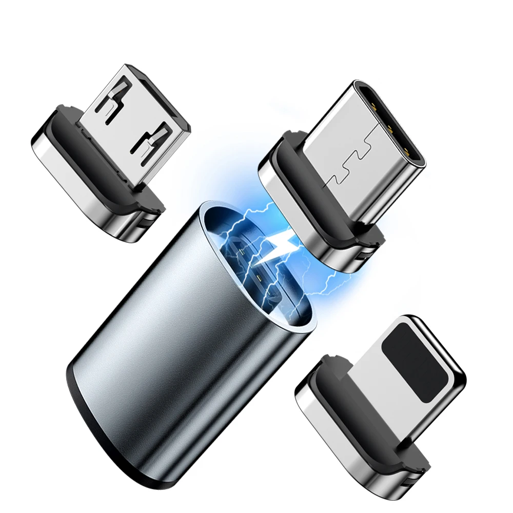 

Type C Micro USB Cable Convert Plug Magnetic Cable Adapter Magnetic Charger Cable Connector Mobile Phone Charging Converter