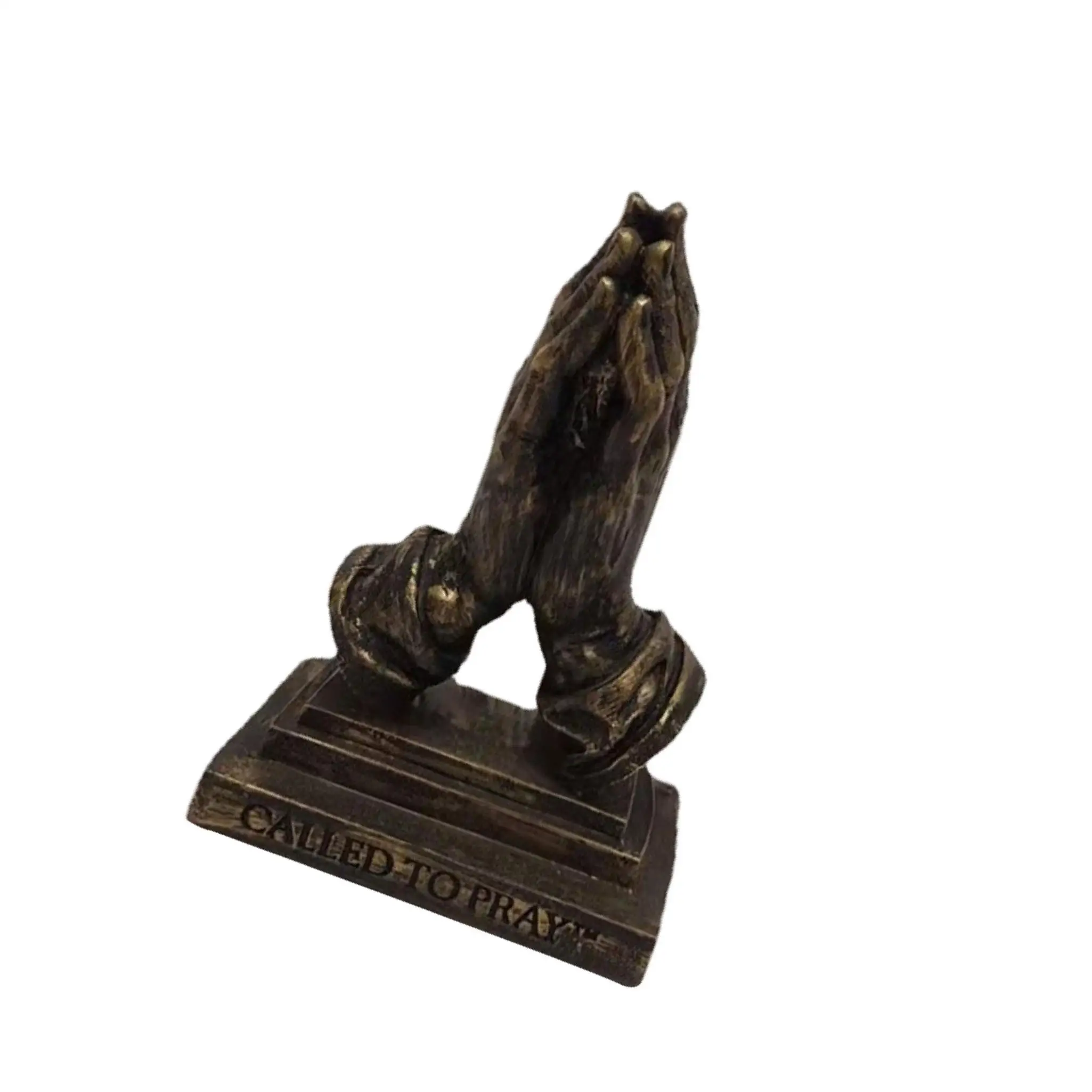 

Retro Praying Hands Artwork Sculpture Decor Resin Gift 3D for Bedroom Home