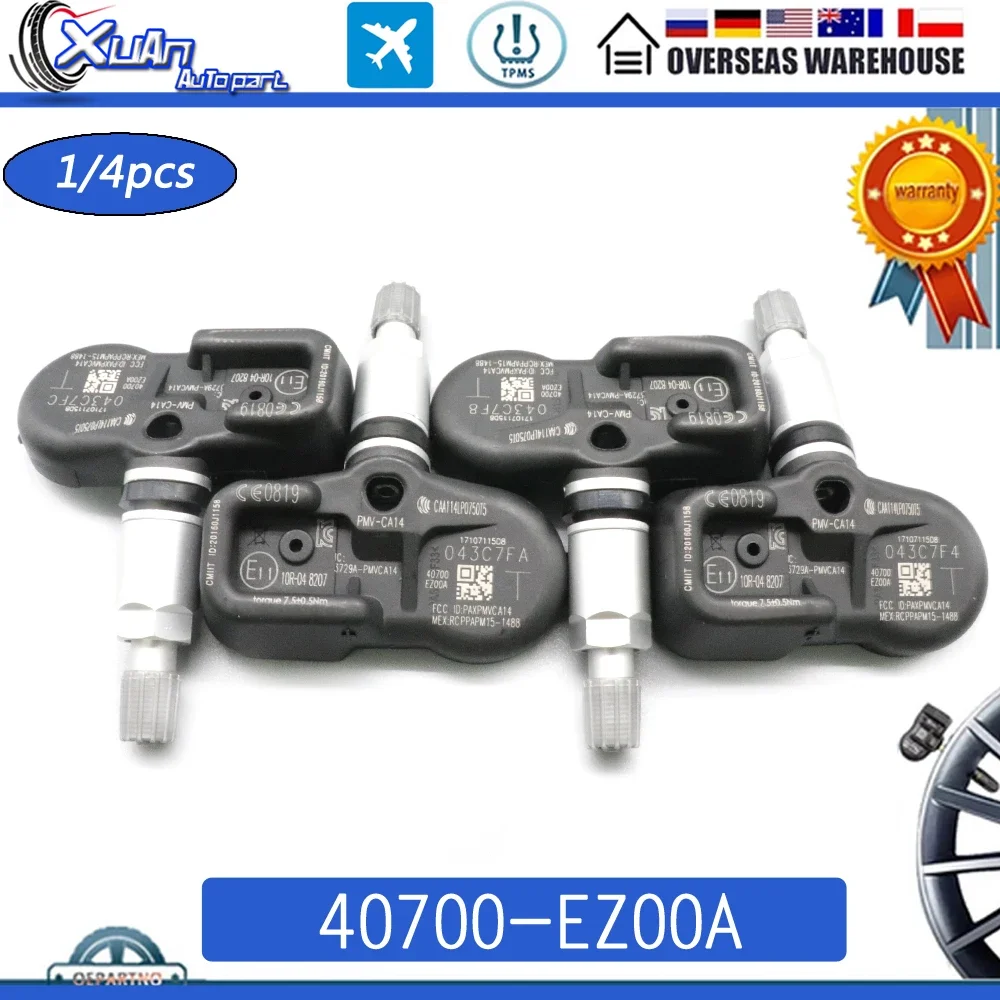 40700-EZ00A TPMS датчик давления в шинах система мониторинга шин для Nissan Titan XD 2016-2021 433 МГц