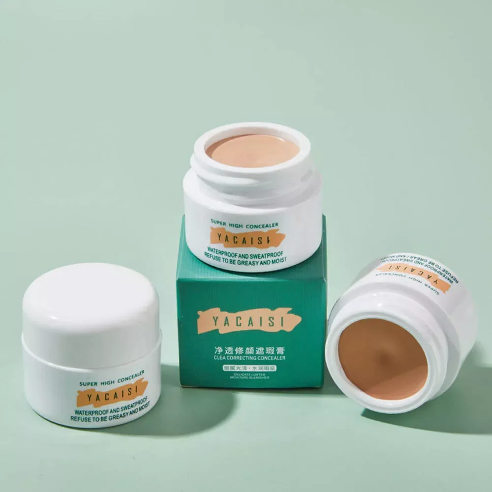 

NEW2023 Coverage Face Concealer Cream Soft Smooth Makeup Base Face Corrector Creams Skin Brighten Foundation Cosmetics for Face