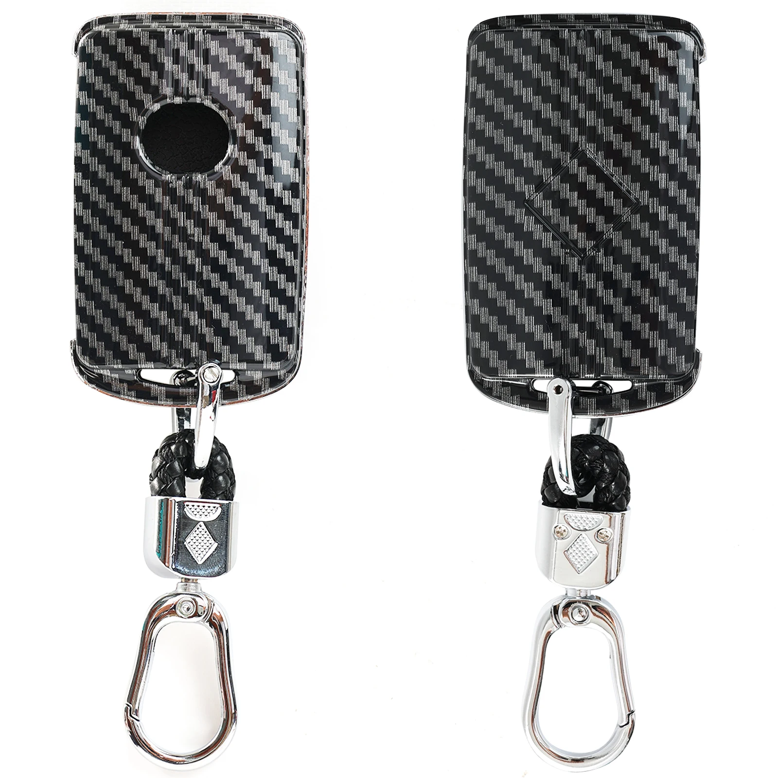 3-кнопочный брелок для ключей из углеродного волокна чехол-держатель Mazda 3 6 CX3 CX5 CX9