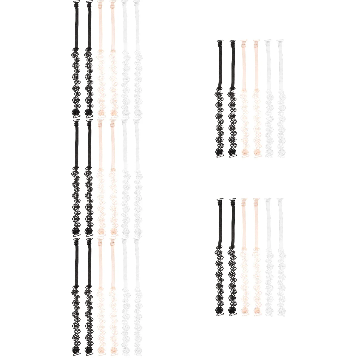 

Кружевная цепочка для платья, 15 пар, бретельки, широкополосная, 17,5x2,2 см, сменная металлическая Miss