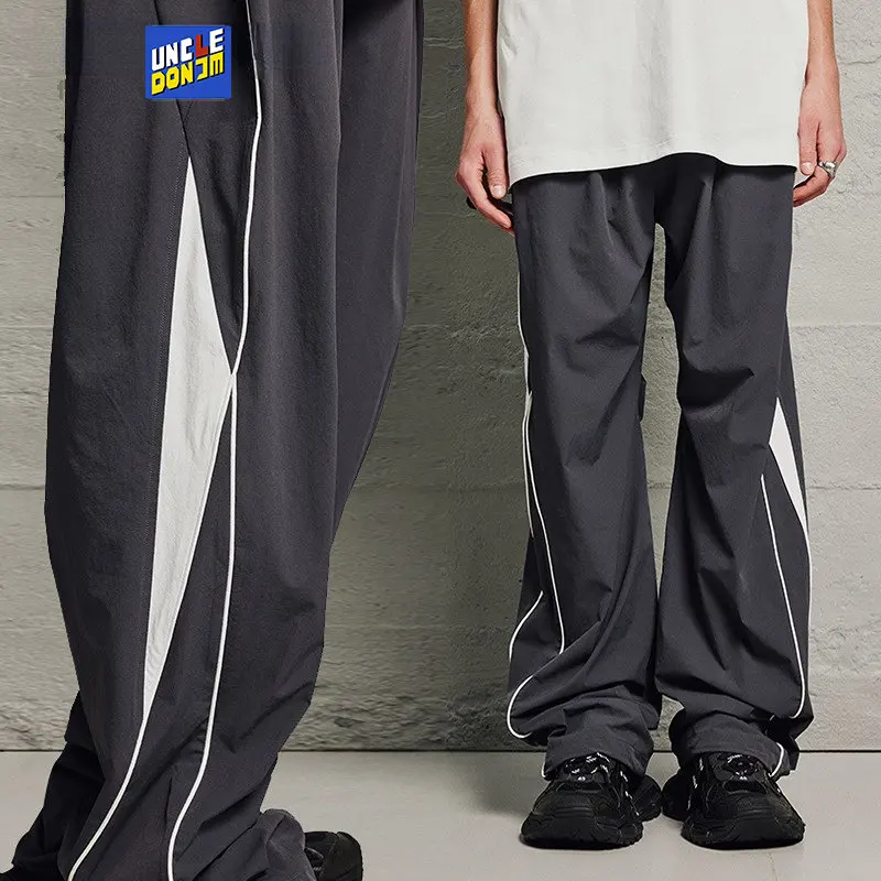 

UncleDonJM Color Block Sweat Pants Streetwear Track Pants Men Clothing Y2k Clothes Men Lightweight Trousers Men Casual Pants