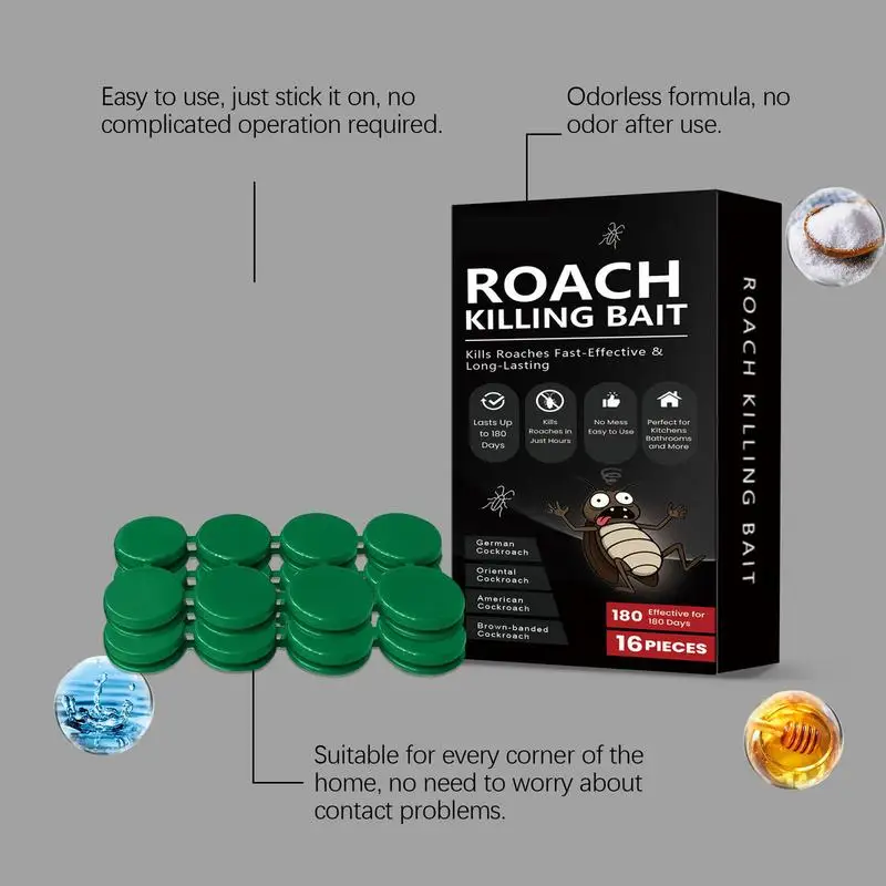 

Приманка для тараканов Cockroach Bait 16 шт