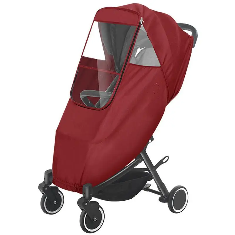 

Universal Waterproof Stroller Rain Cover Transparent Wind Dust Shield Zipper Open For Baby Strollers Pushchairs Rain Accessories