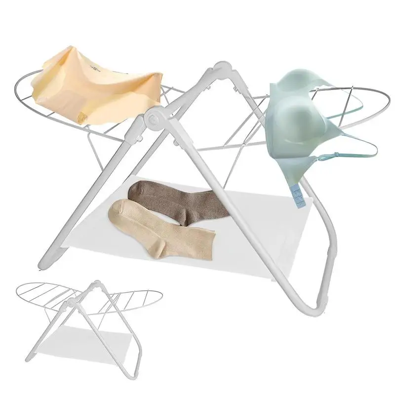 

Wing Clothes Airer Adjustable Clothes Space-Saving Airer Free-Standing Household Products For Dormitory Hotel Caravan Camping