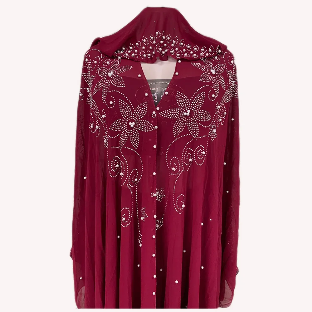 Женское шифоновое платье с капюшоном в стиле хиджаб