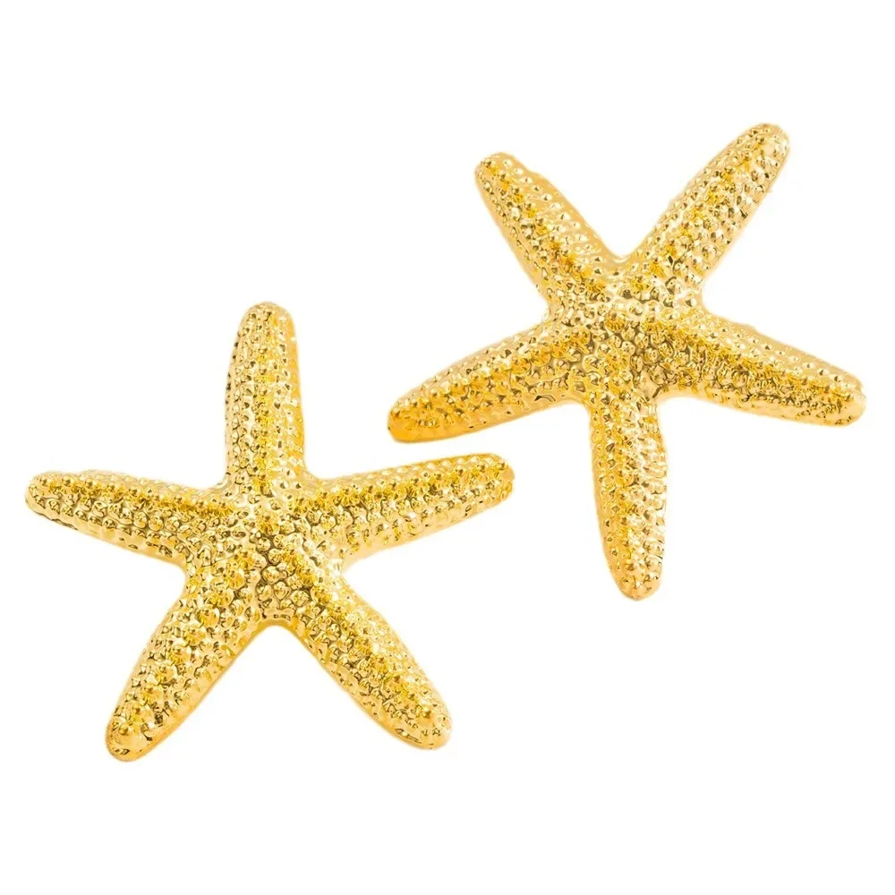 Модные серьги со звездами из сплава уникальные нишевые в стиле пляжного отдыха