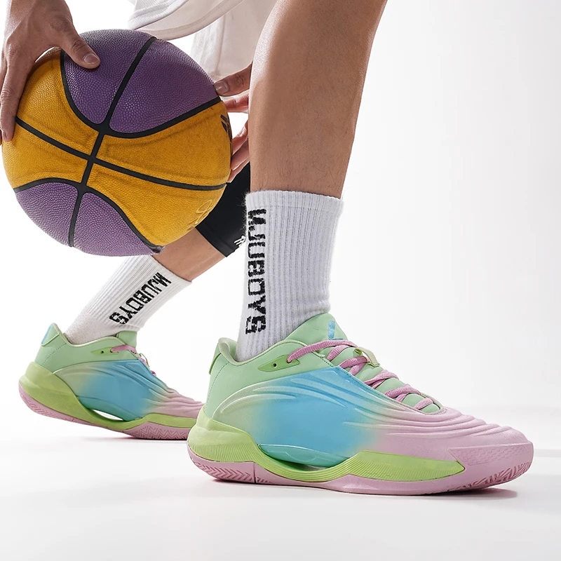 QNX-6809 Профессиональные мужские баскетбольные кроссовки носимые спортивные для