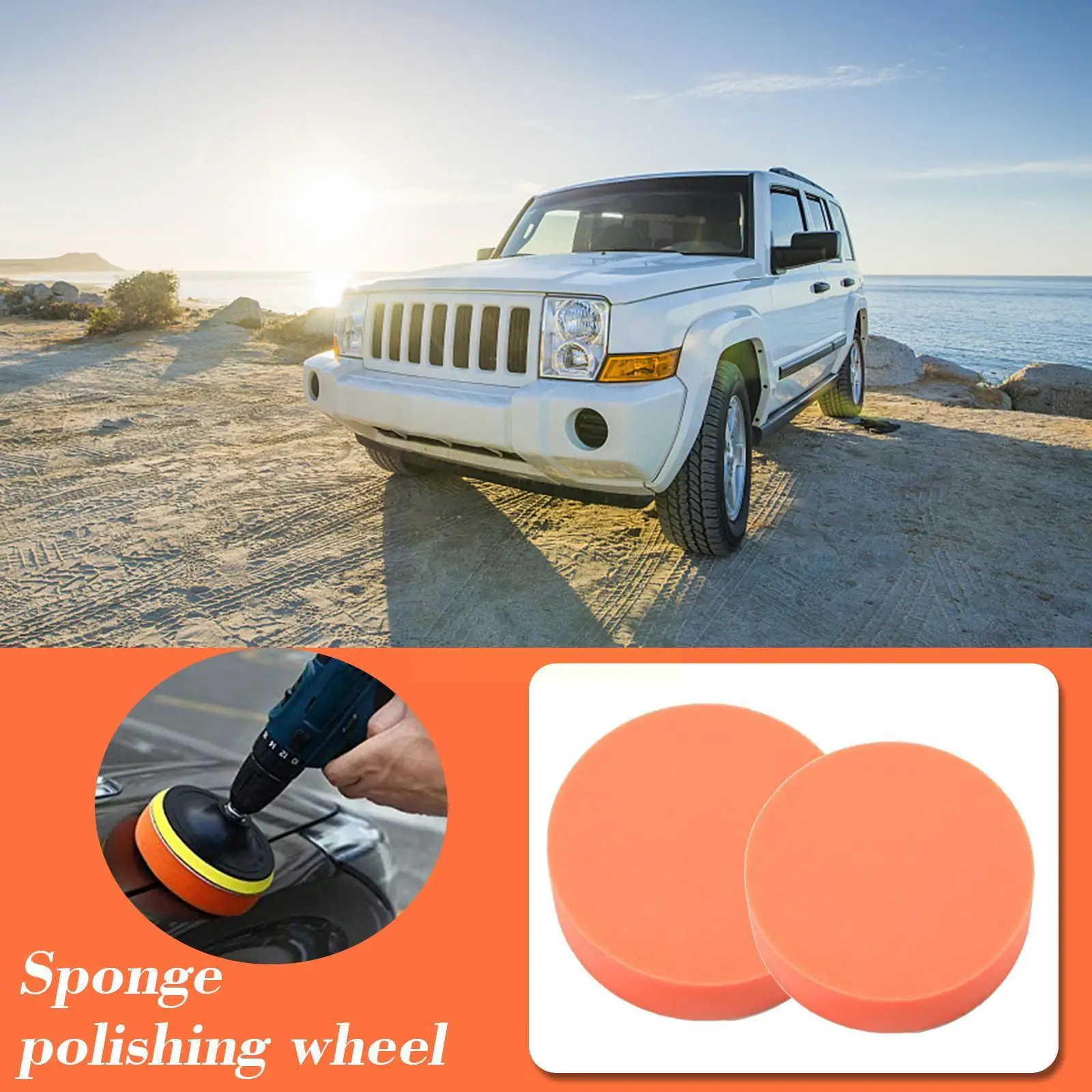 

4/5 Inch Car Polishing Kit Polish Pad Car Polish Buffing Pad Abrasive Disc Sponge Foam Pads Polisher For Headlight Refurbis L3P5